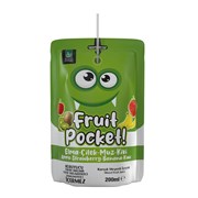 Fruit Pocket! Elma Çilek Muz Kivi Meyveli İçecek 200 Ml **