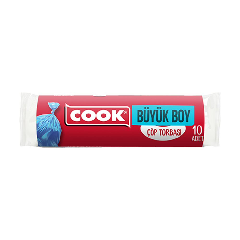 Cook Büyük Boy Çöp Torbası 65*80 Cm 10 Lu