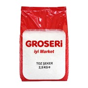 Groseri Toz Şeker 2,5 Kg.