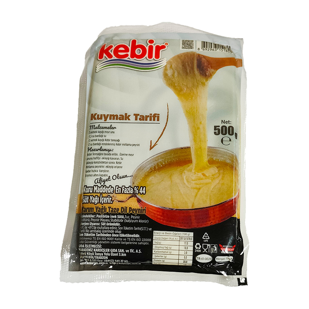 Kebir Yarım Yağlı Taze Dil Peynir 500 Gr