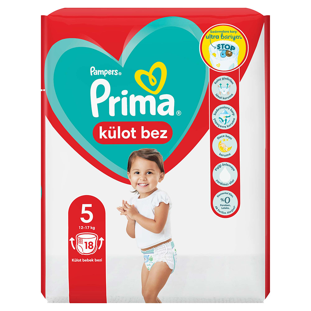 Prima Pants Tekli Külot Bez 5 Junior 18'Li 