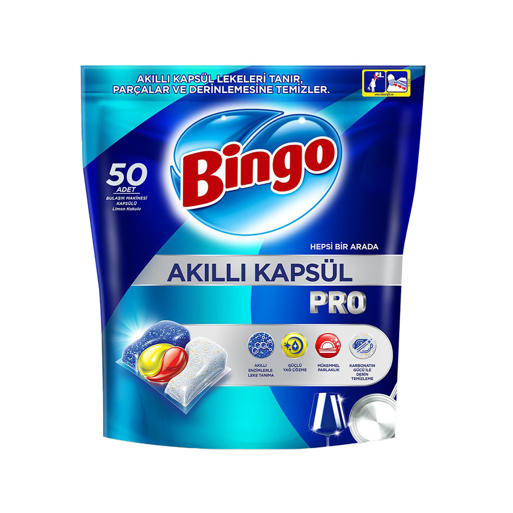 Bingo Pro 50Li  Bulaşık Makine Kapsülü