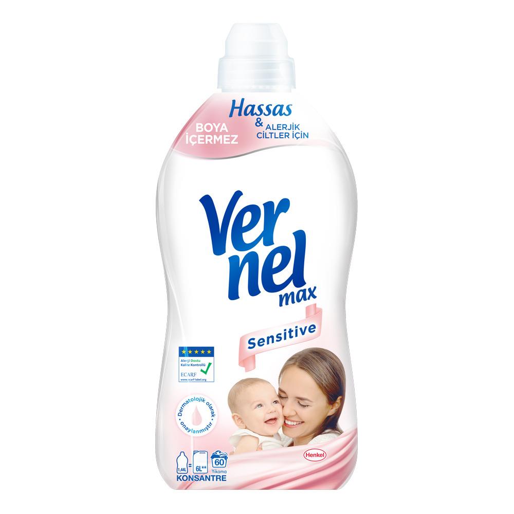 Vernel Max Yumuşatıcı 1440 Ml Sensitive