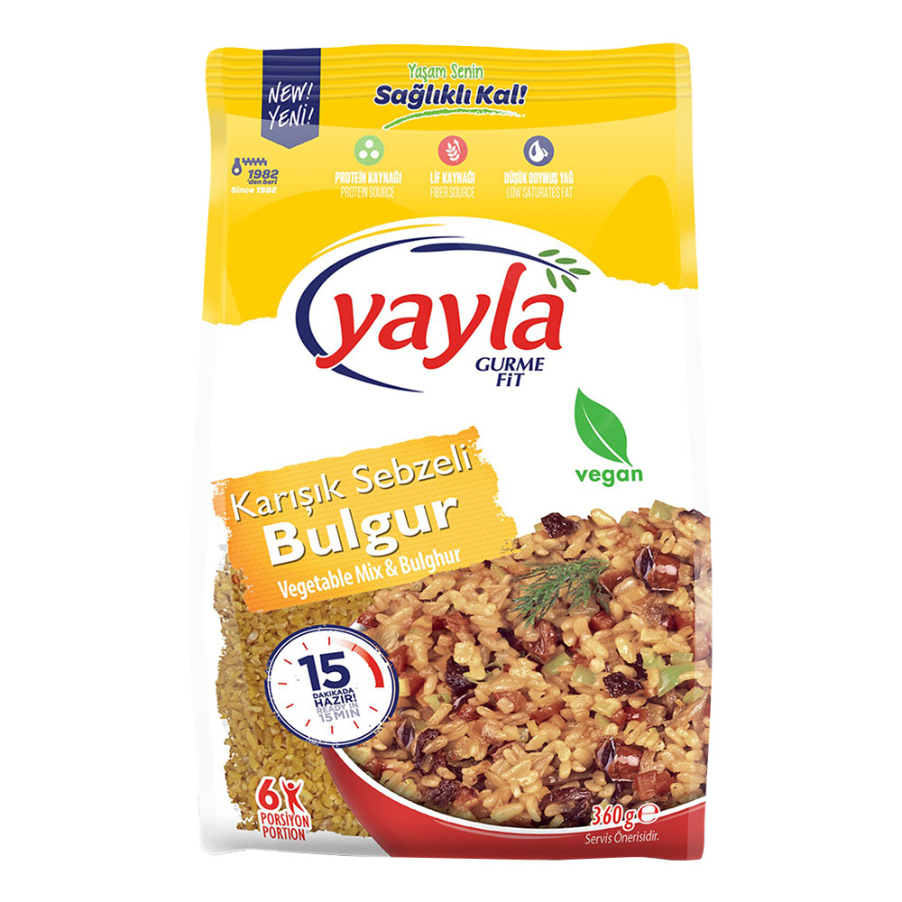 Yayla Gurme Fit Karışık Sebzeli Bulgur 360 Gr