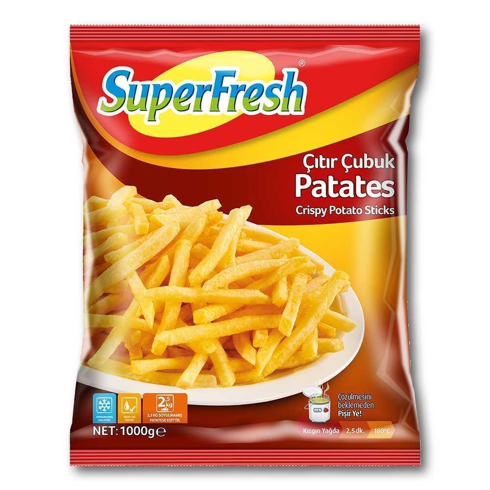 SuperFresh Çıtır Çubuk Patates 1000 Gr