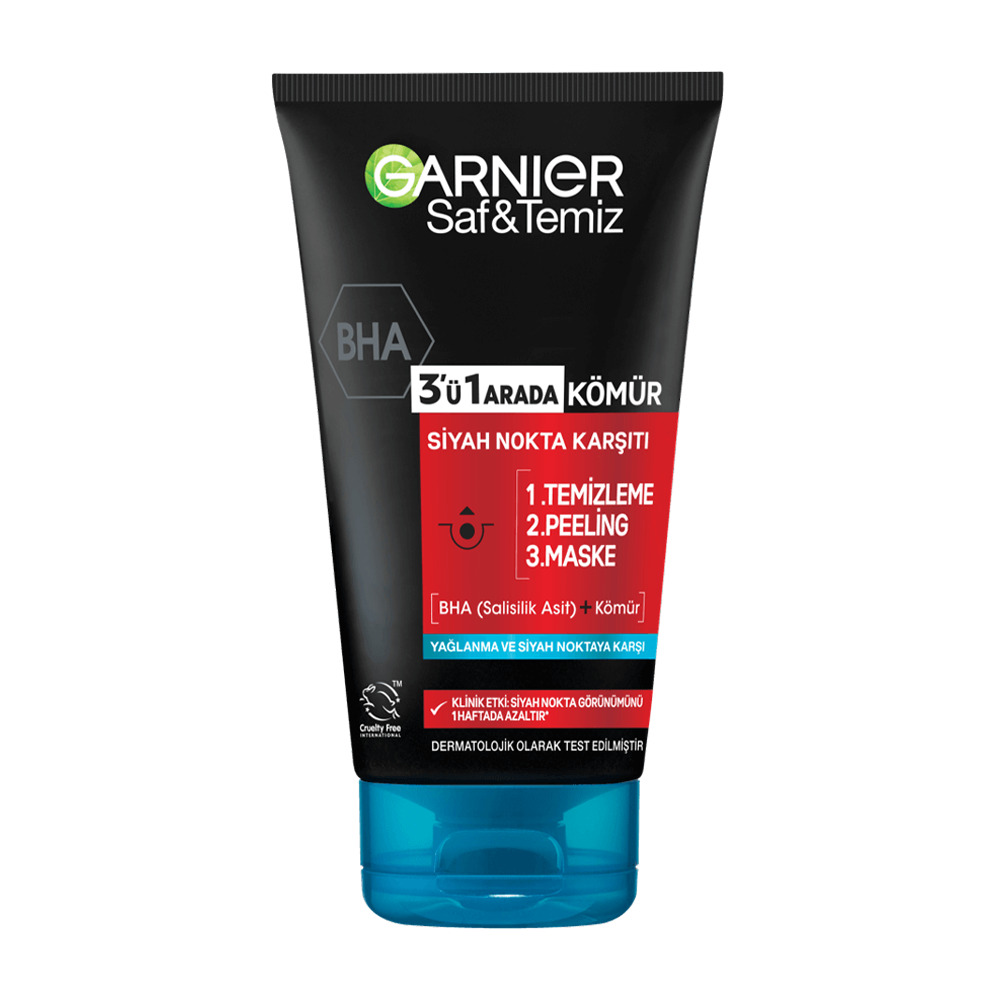 Garnier 3/1 Arada Siyah Nokta Karşıtı Soyulabilen Siyah Maske 