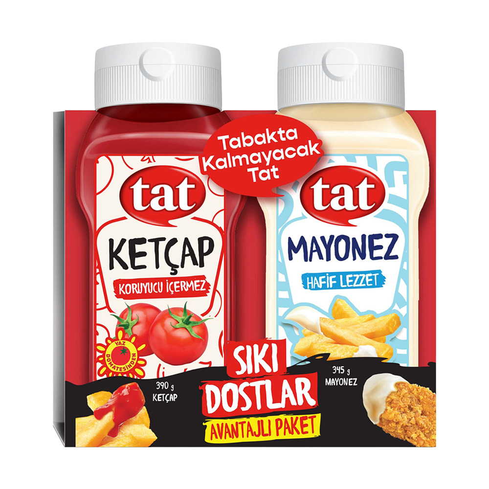 Tat Ketçap 390 Gr + Mayonez 345 Gr Sıkı Dostlar