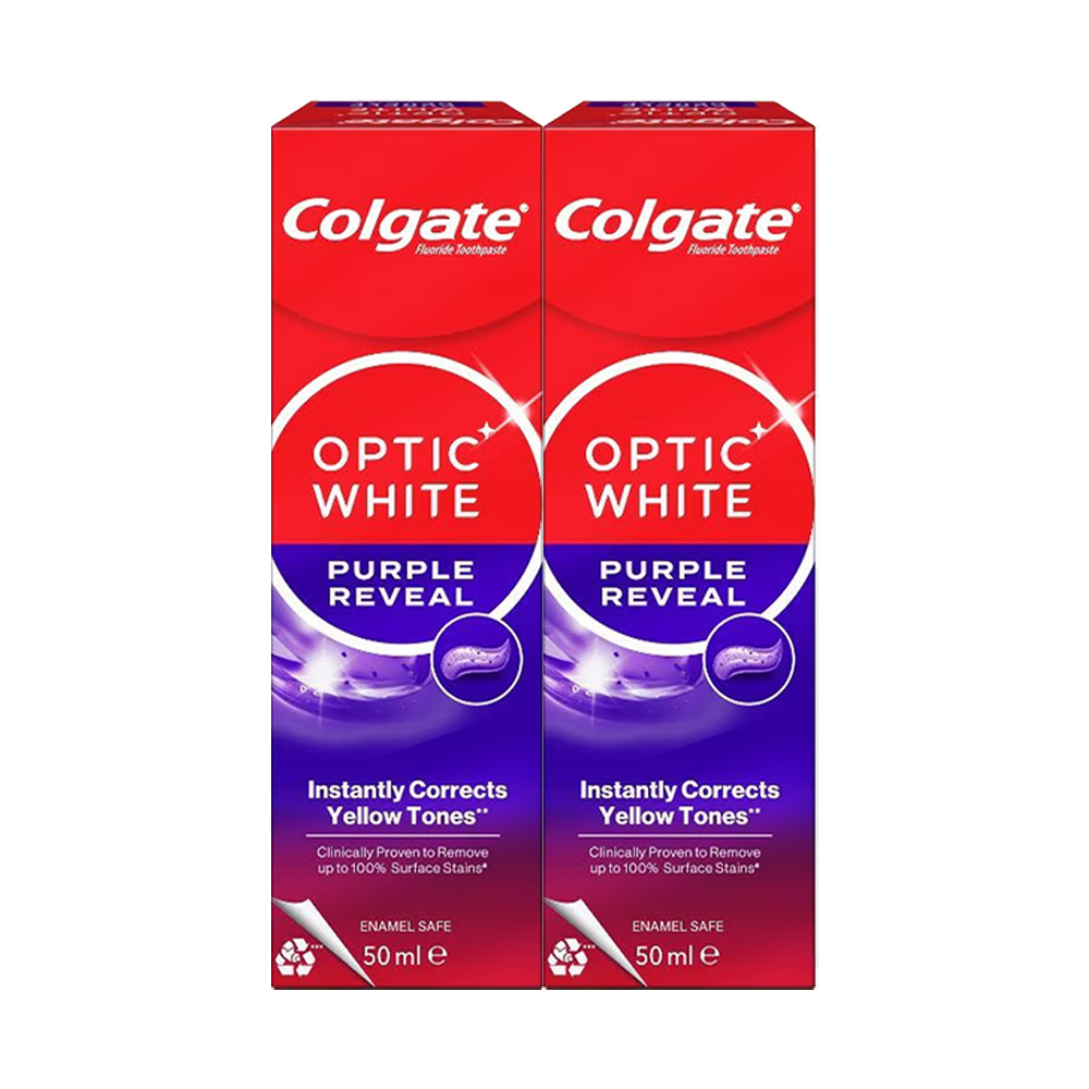 Colgate Diş Macunu Optic White Purple 2x50Ml