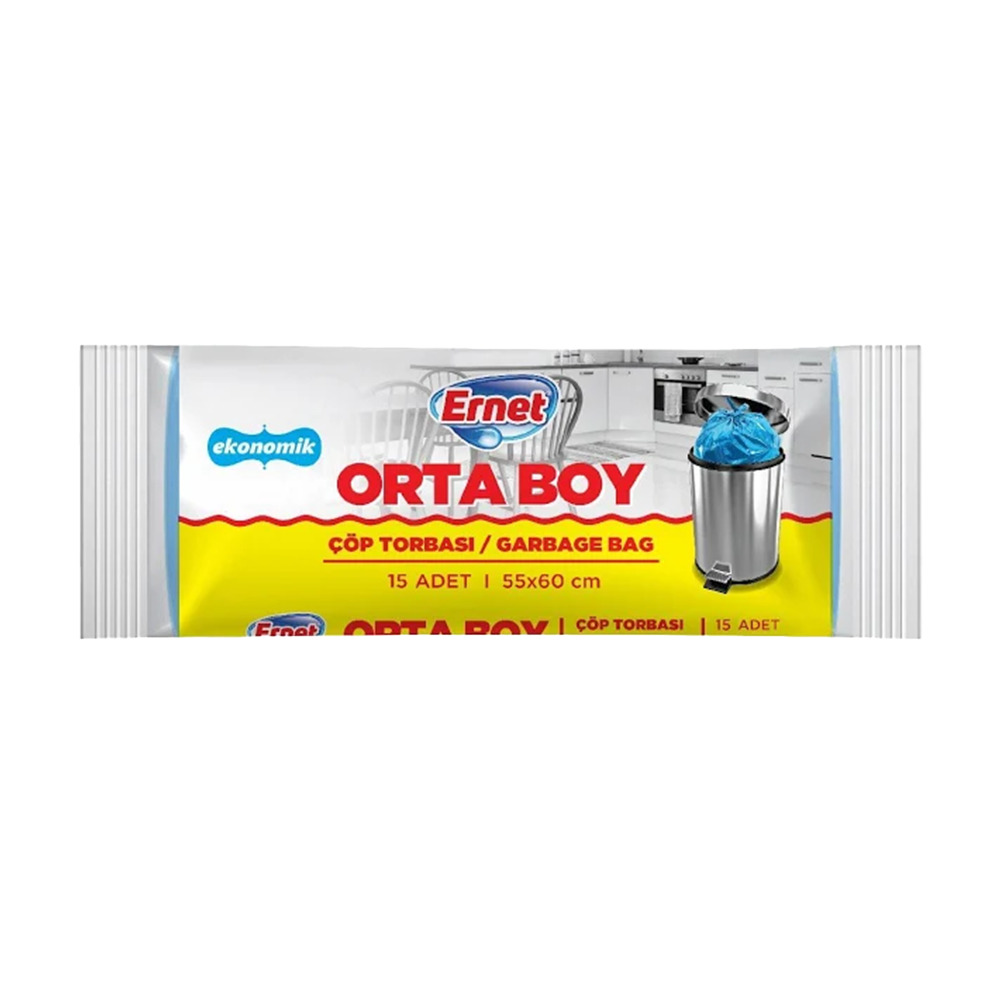 Piknik Orta Boy Çöp Torbası 55*60 Cm 15’li.