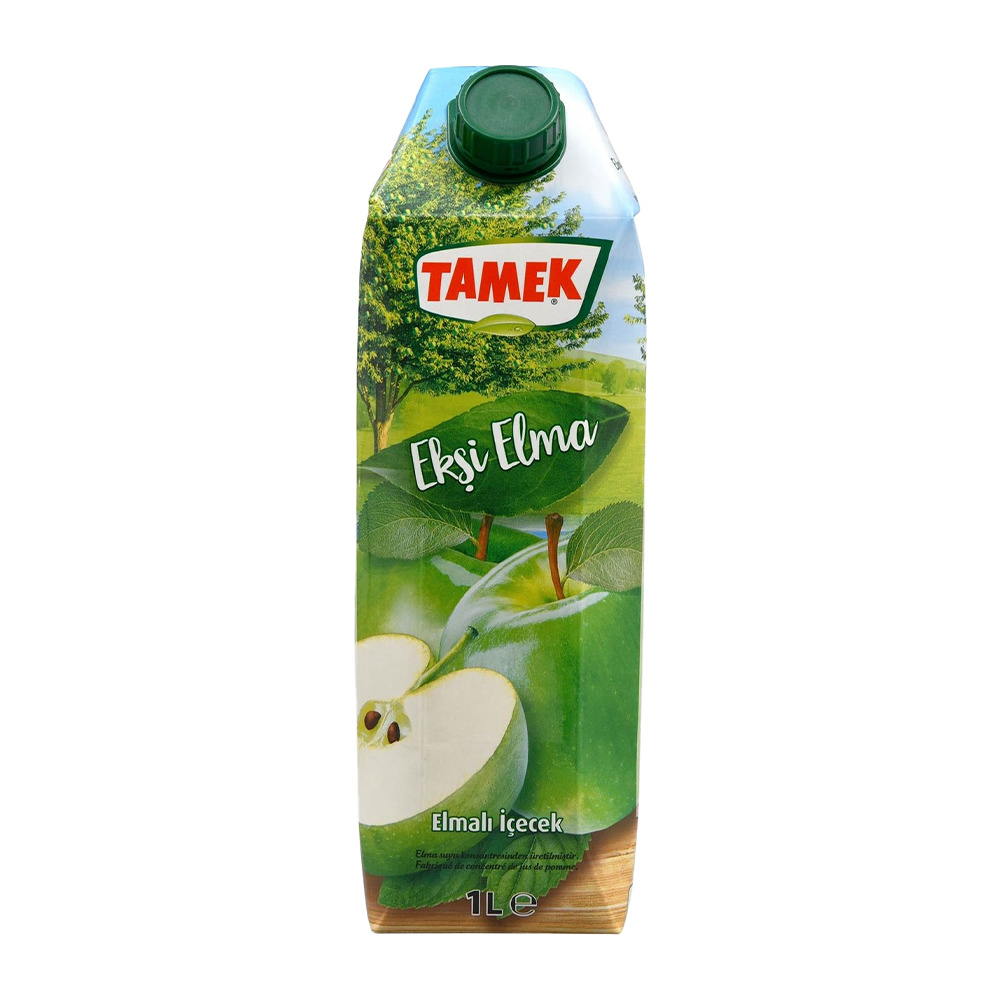 Tamek Ekşi Elma Elmalı İçecek 1000Ml