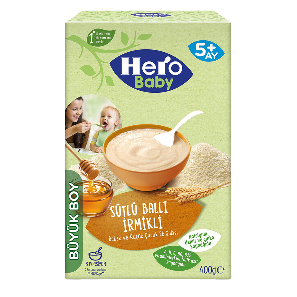 Hero Baby Bebe Mama 200G Sütlü Ballı İrmikli