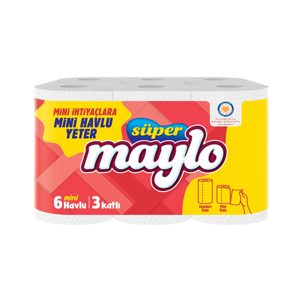 Süper Maylo Mini Kağıt Havlu 6 Lı