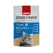Jazzy Yaş Kedi Maması Tahılsız Yetişkin Ton Balıklı 80Gr**