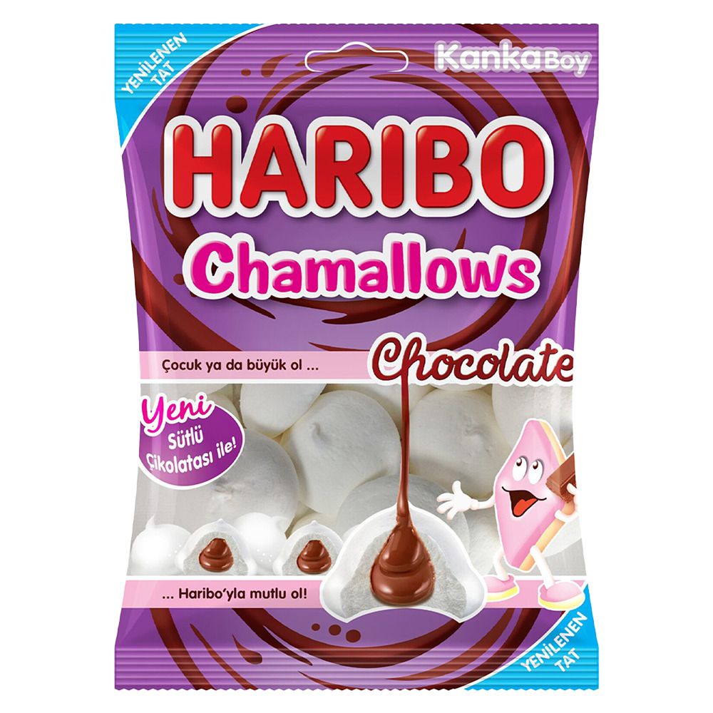 Haribo Chamallows Çikolata Dolgulu Marsmallow 62Gr