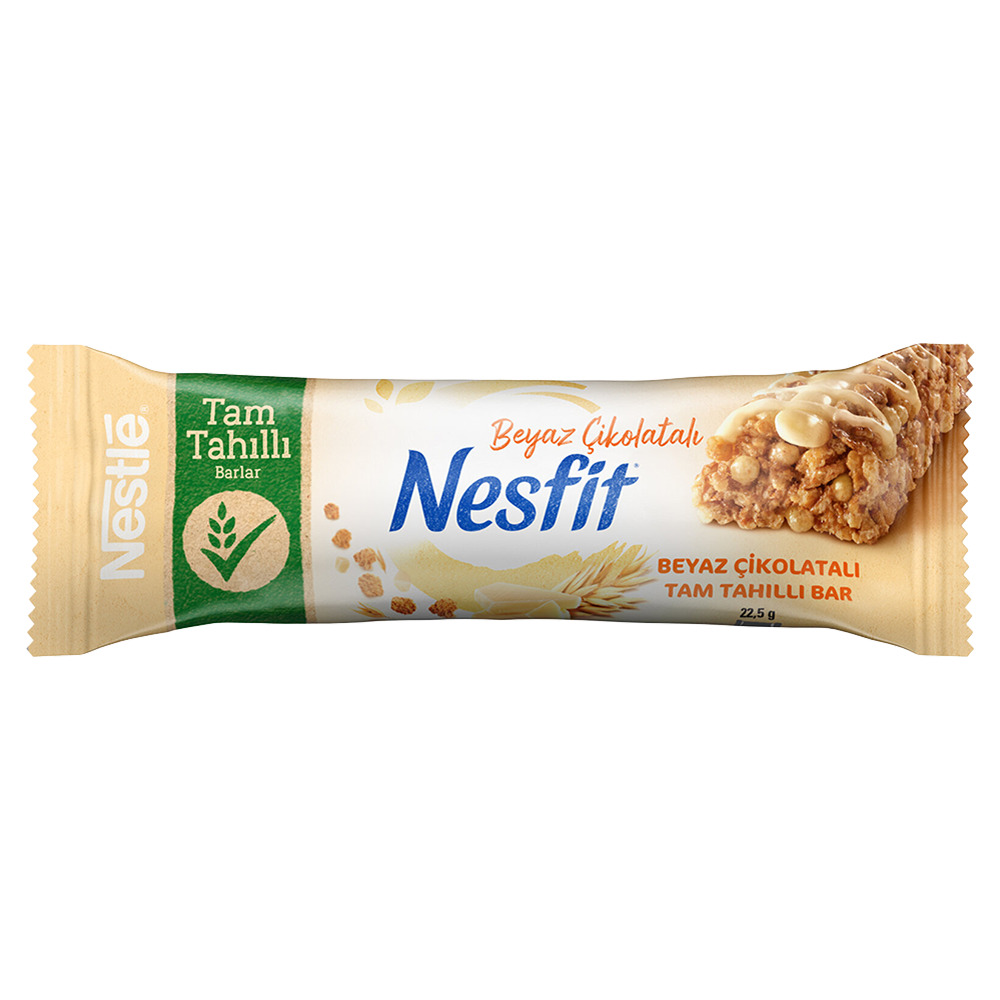 Nestle Nesfit Beyaz Çikolatalı Tam Tahıllı Bar 22,5Gr**