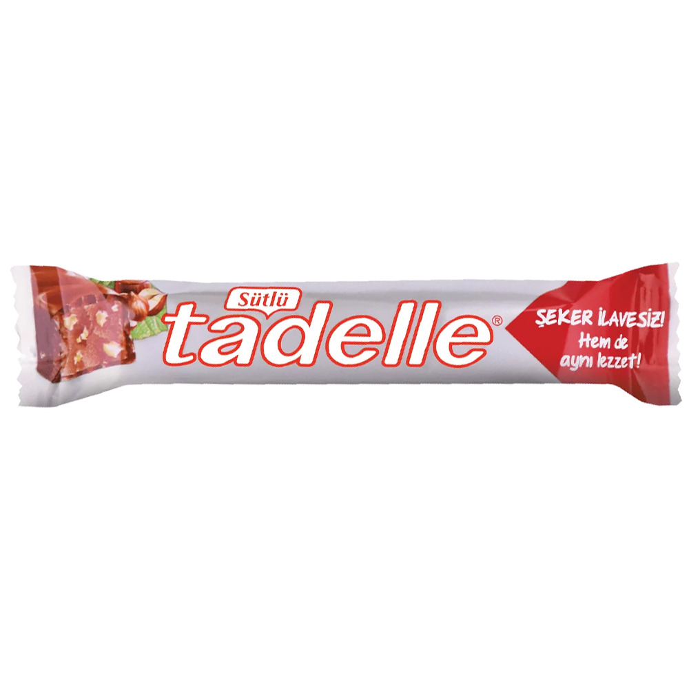 Tadelle Sütlü Şekersiz Çikolata 20 Gr