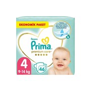 Prima Premium Care Ekonomik Maxi Jumbo Bebek Bezi No:4 46’lı 7-14 Kg 