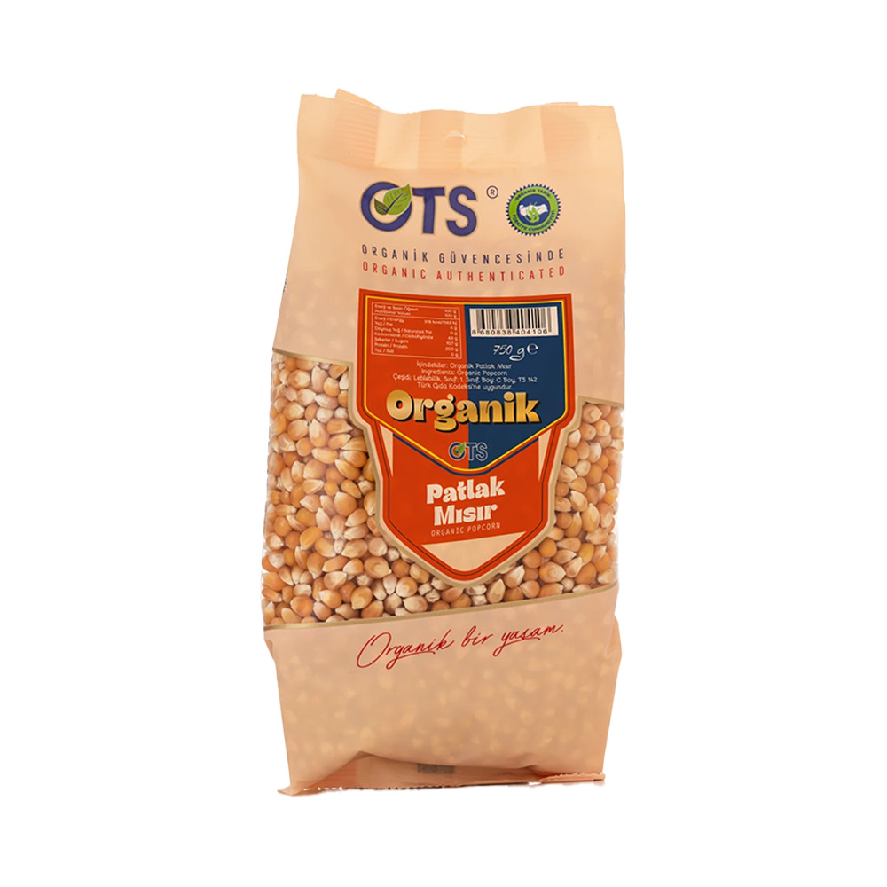 Ots Organik Patlak Mısır 750Gr 