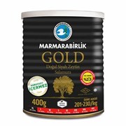 Marmara Birlik Gold Az Tuzlu Salamura Siyah Zeytin 400 Gr 