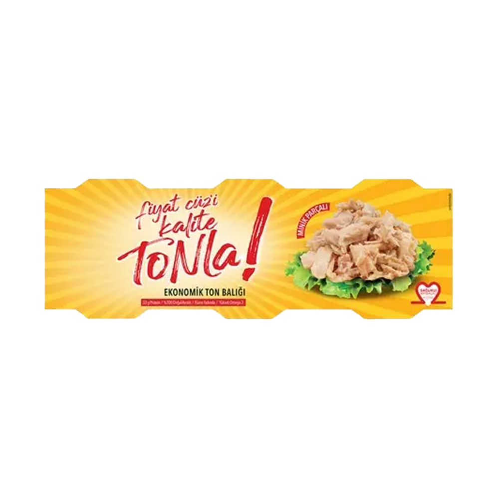 Tonla Ton Balığı Ekonomik Pkt. 3*75 Gr Avı Ve Sarımsak Aromalı**