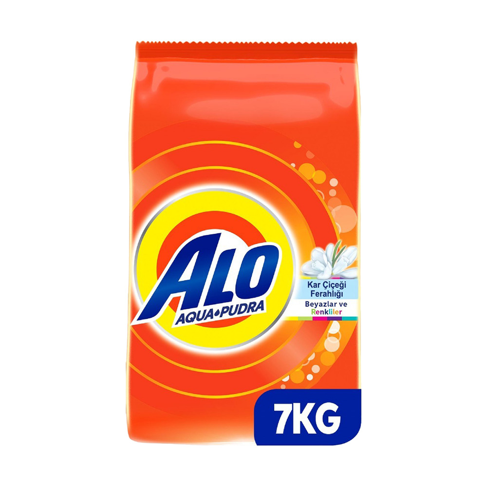 Alo Toz Deterjan  Beyaz Ve Renkliler Aqua Pudra Etkili 7Kg