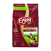 Enjoy Kuru Köpek Maması 3 Kg Kuzu Etli Pirinçli 