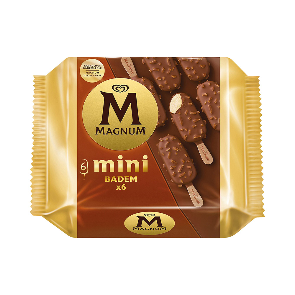 Magnum Mini Badem 6'lı Paket 345 Ml