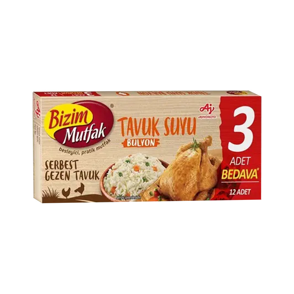 Bizim Mutfak Tavuk Suyu Bulyon 3'Lü 120 Gr
