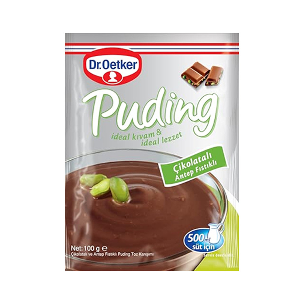 Dr. Oetker Antep Fıstıklı Çikolatalı Puding 100 Gr
