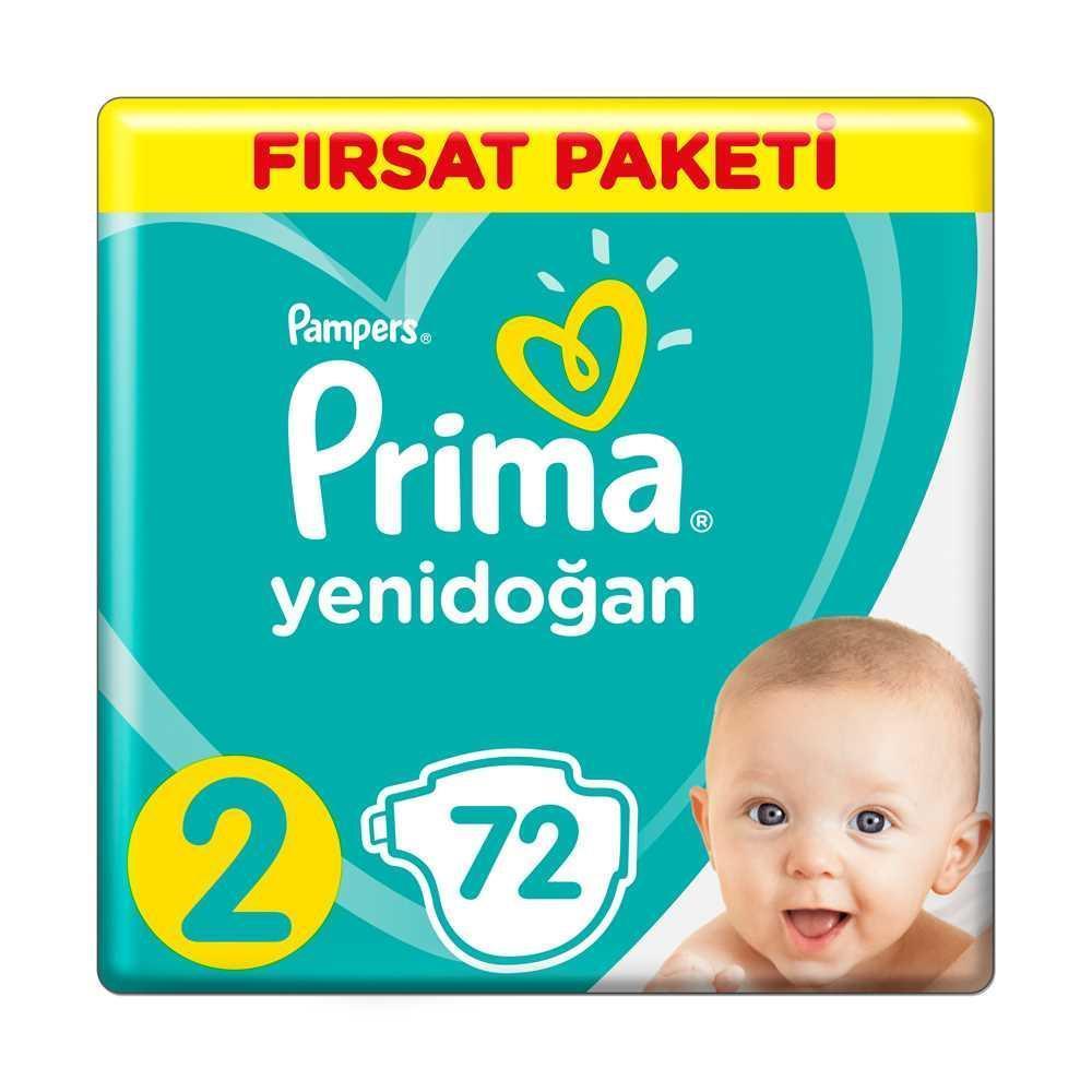 Prima Aktif Bebek Fırsat Paketi  Mini Bebek Bezi No:2 72’lı