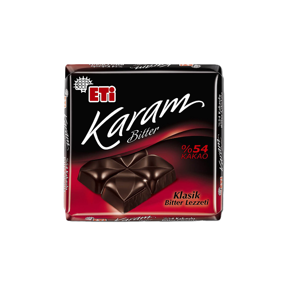 Eti Karam Bitter Kare %54 kakao 60 Gr