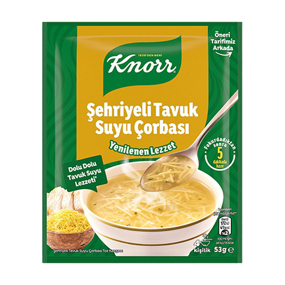 Knorr Şehriyeli Tavuk Suyu Çorbası 53 Gr