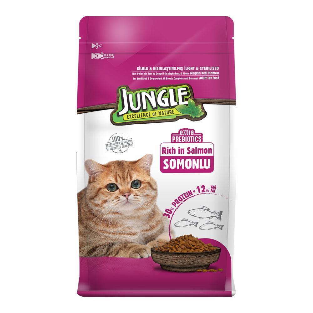 Jungle Kedi Kısır Maması 500 Gr Sterılesed Somonlu  