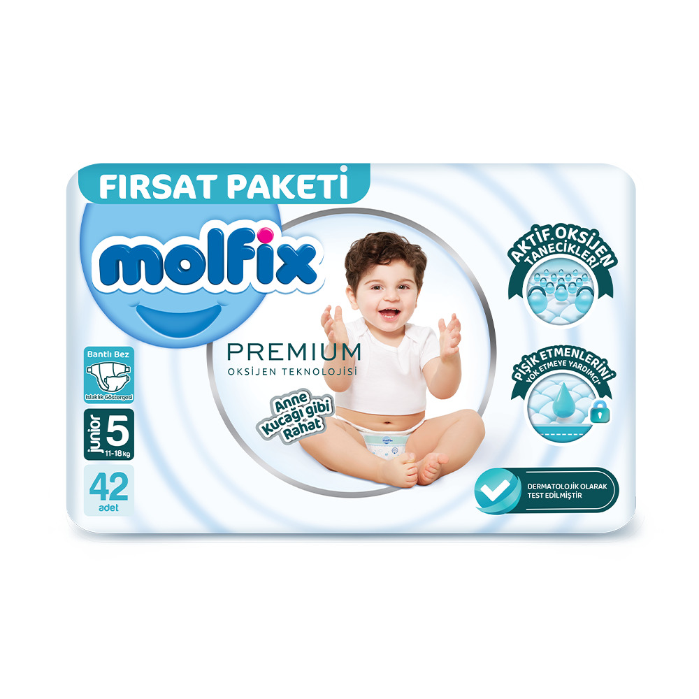 Molfix Oksijenli Junior Çocuk Bezi No:5 42 Li Fırsat Paketi