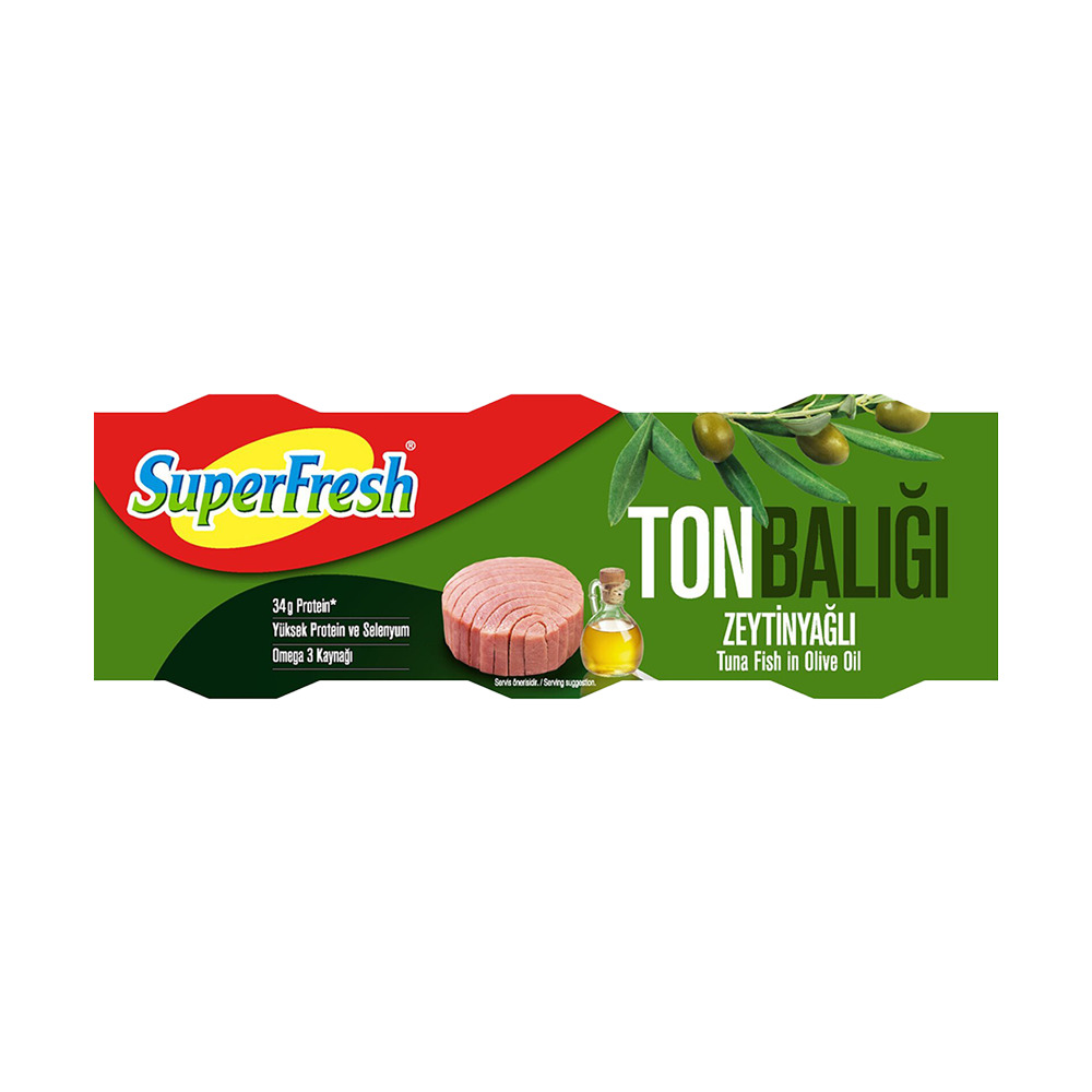 SuperFresh Zeytinyağlı Ton Balığı 3*75 Gr