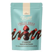 Toscani Bitter Çikolata Kaplı Dondurularak Kurutulmuş Çilek Draje 60 Gr