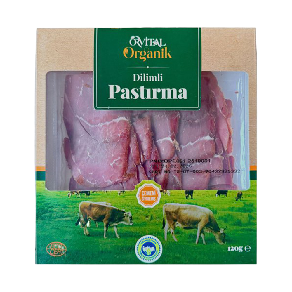 Orvital Organik Dana Pastırma 120 Gr