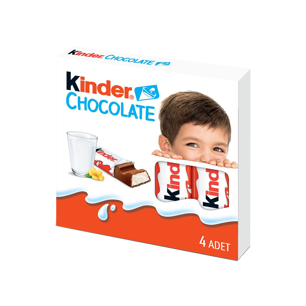 Kinder Sütlü Çikolata 4’lü 50 Gr.