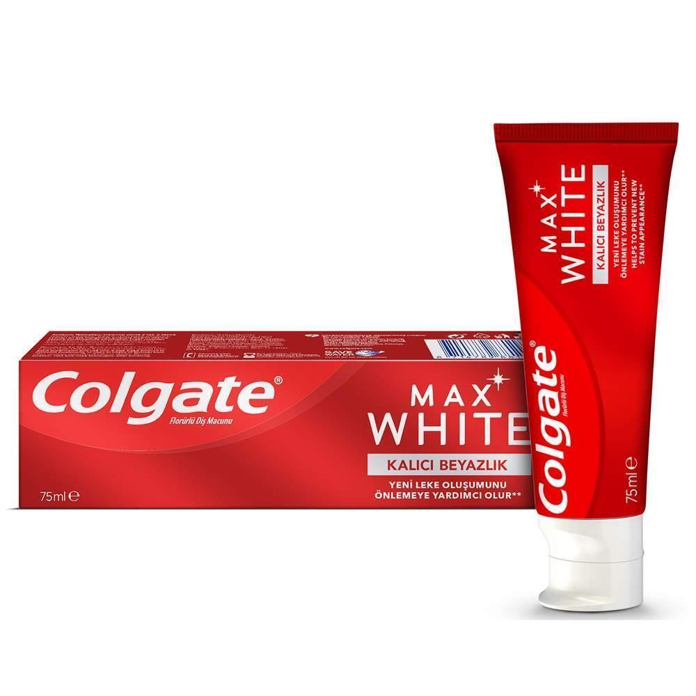 Colgate Max White Kalıcı Beyazlık Beyazlatıcı Diş Macunu 75 ml