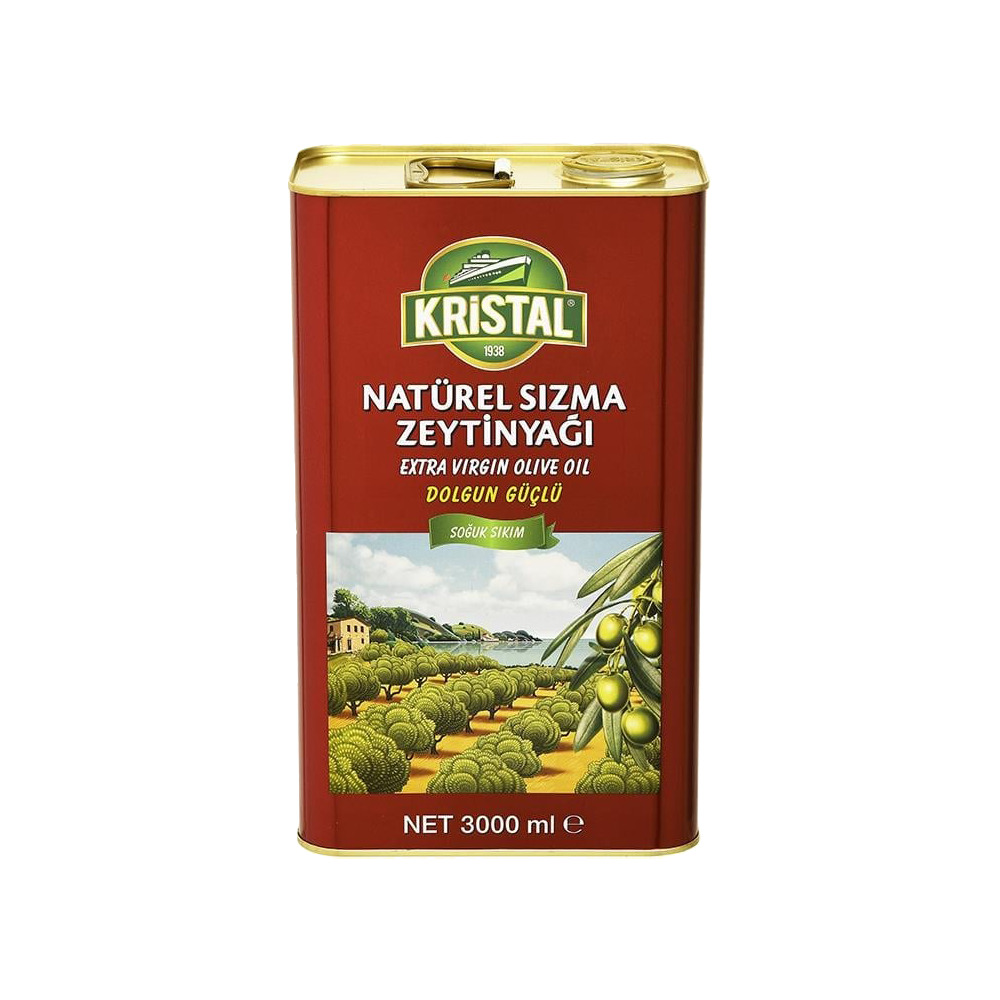 Kristal Naturel Sızma Zeytinyağı 3 Lt 