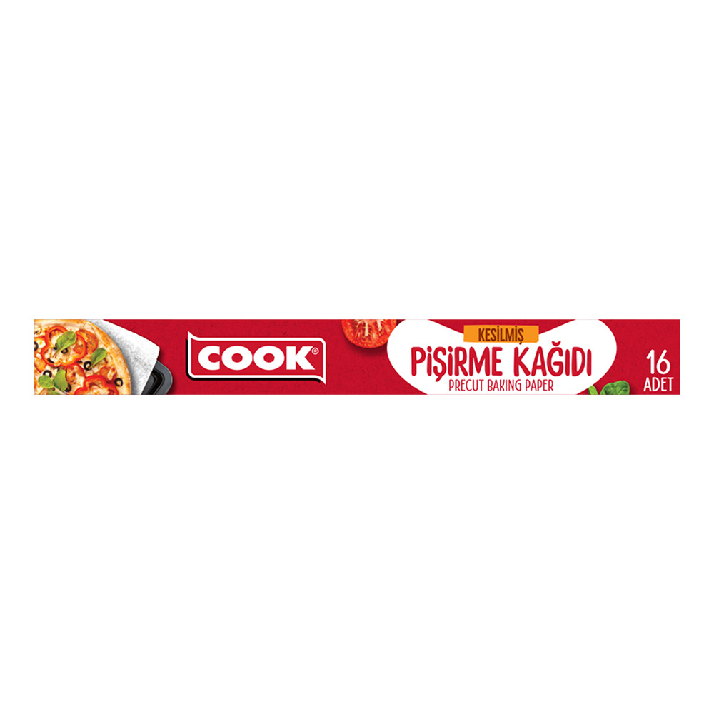 Cook Kesilmiş Pişirme Kağıdı 16 Yaprak 42*37 Cm**